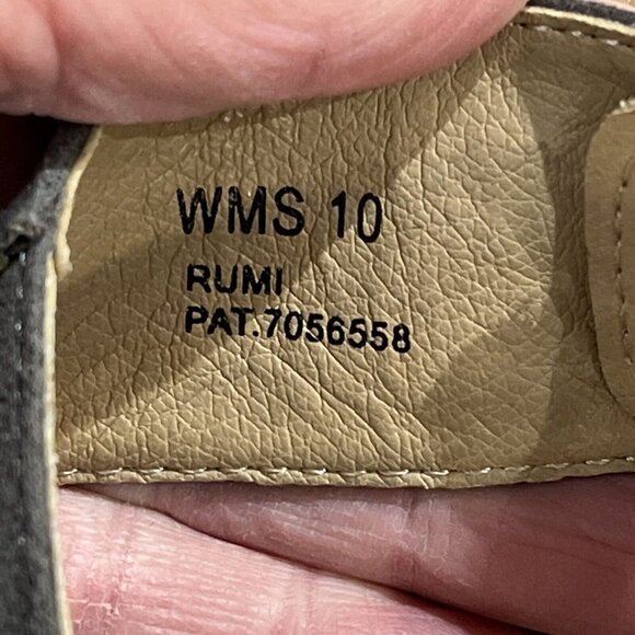 Report Rumi Womens Laser Cut Peep Toe Gray‎ Sandal Pump Size 10 - Picture 8 of 9